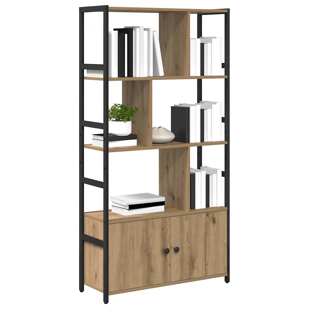 vidaXL Bibliothèque en chêne artisan 80 x 30 x 155,5 cm en bois d'ingénierie