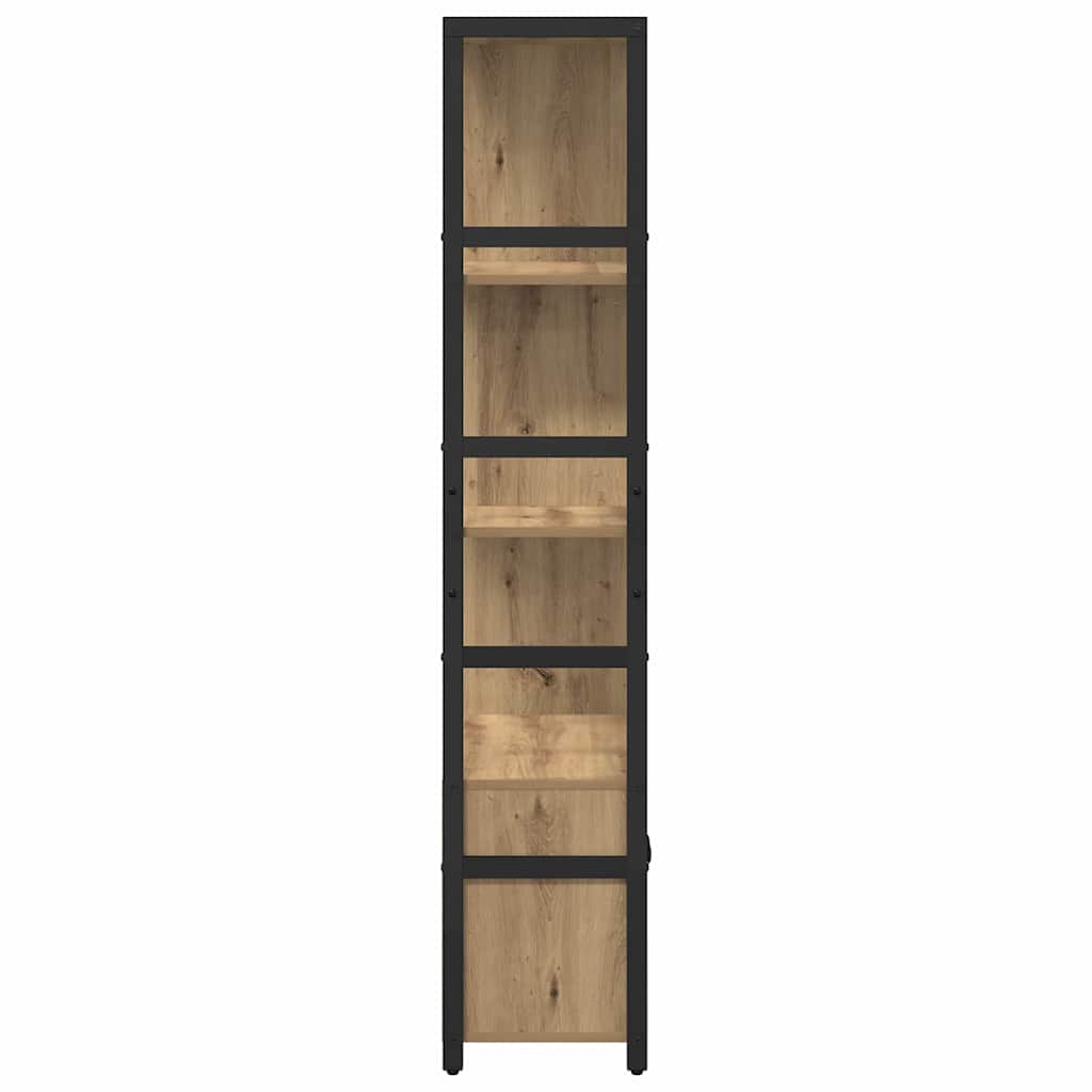 vidaXL Bibliothèque en chêne artisan 80 x 30 x 155,5 cm en bois d'ingénierie