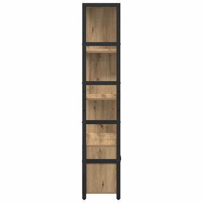 vidaXL Bibliothèque en chêne artisan 80 x 30 x 155,5 cm en bois d'ingénierie