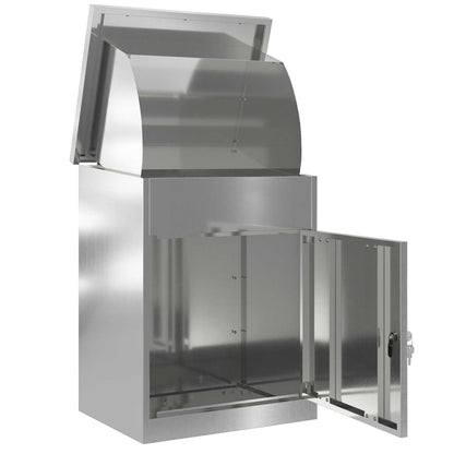 Paketdrop-Box Schwarz 47,5 x 38 x 59 cm Verzinkter Stahl