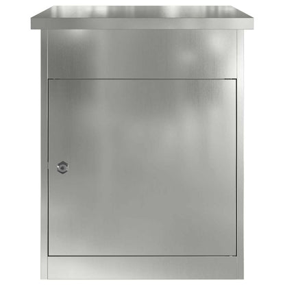 Paketdrop-Box Schwarz 47,5 x 38 x 59 cm Verzinkter Stahl