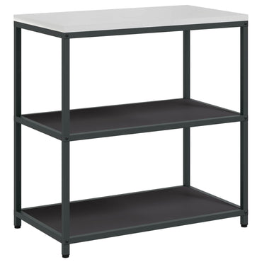 vidaXL Rangement de cuisine avec étagère Noir 60 x 50 x 92 cm Acier