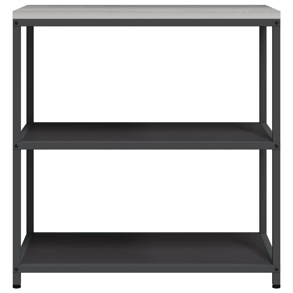 vidaXL Rangement de cuisine avec étagère Noir 60 x 50 x 92 cm Acier
