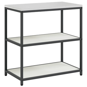 vidaXL Rangement de cuisine avec étagère Blanc 60 x 50 x 92 cm Acier