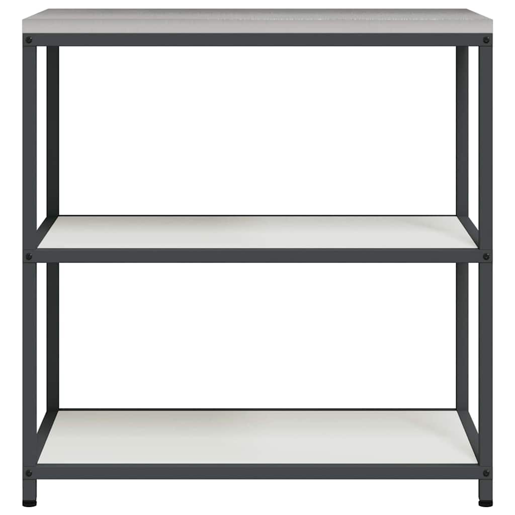 vidaXL Rangement de cuisine avec étagère Blanc 60 x 50 x 92 cm Acier