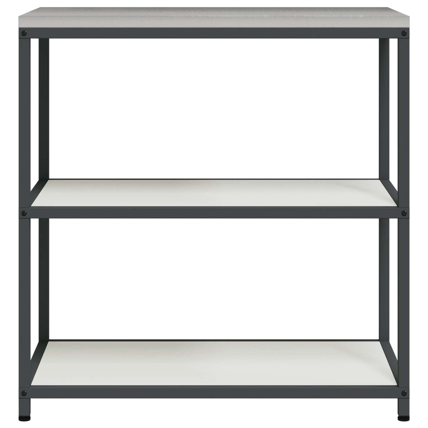 vidaXL Rangement de cuisine avec étagère Blanc 60 x 50 x 92 cm Acier