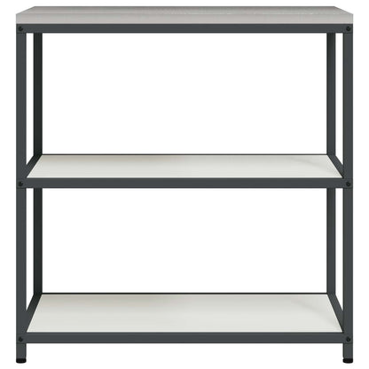 vidaXL Rangement de cuisine avec étagère Blanc 60 x 50 x 92 cm Acier