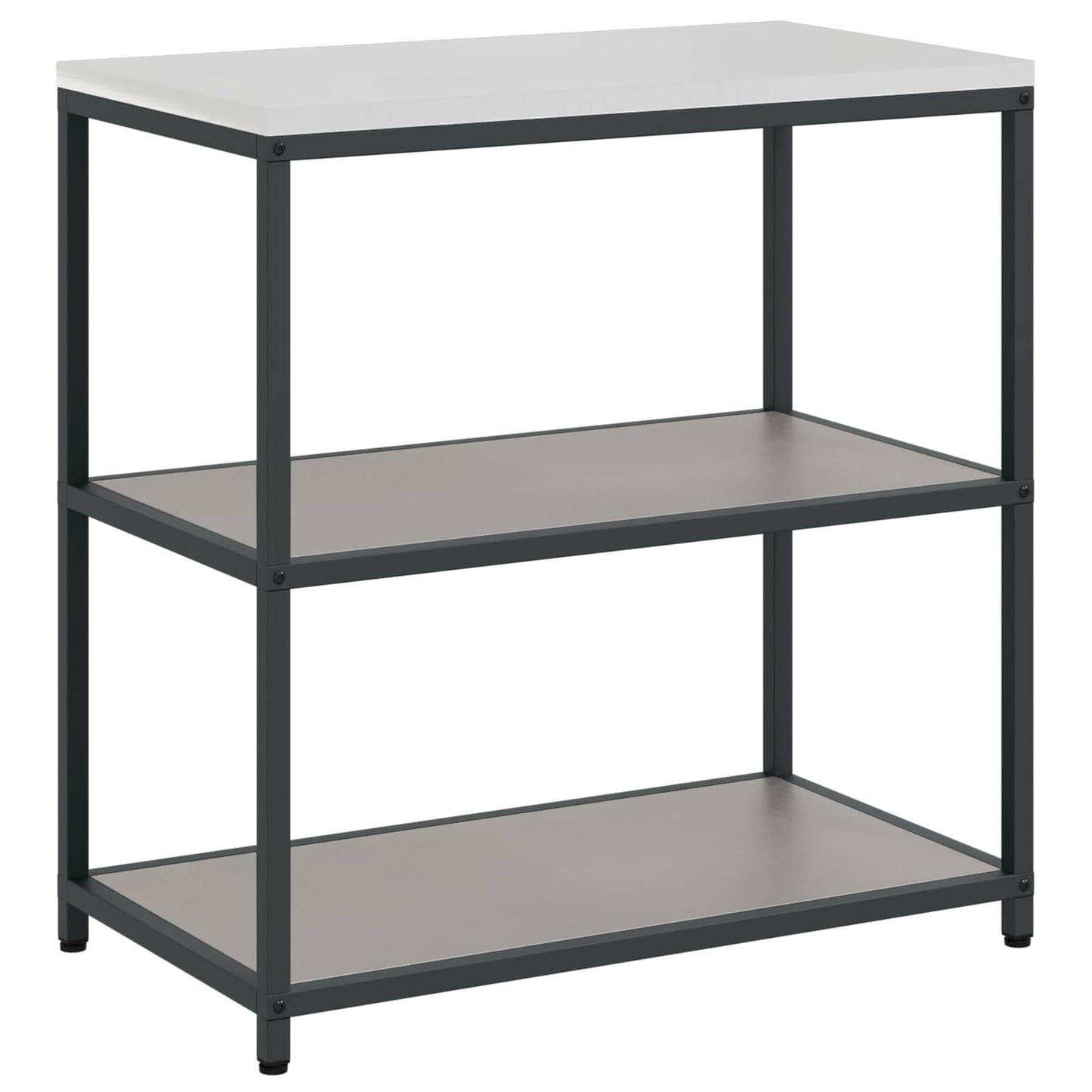 vidaXL Küchenaufbewahrung mit Regal Rostig 60 x 50 x 92 cm Stahl
