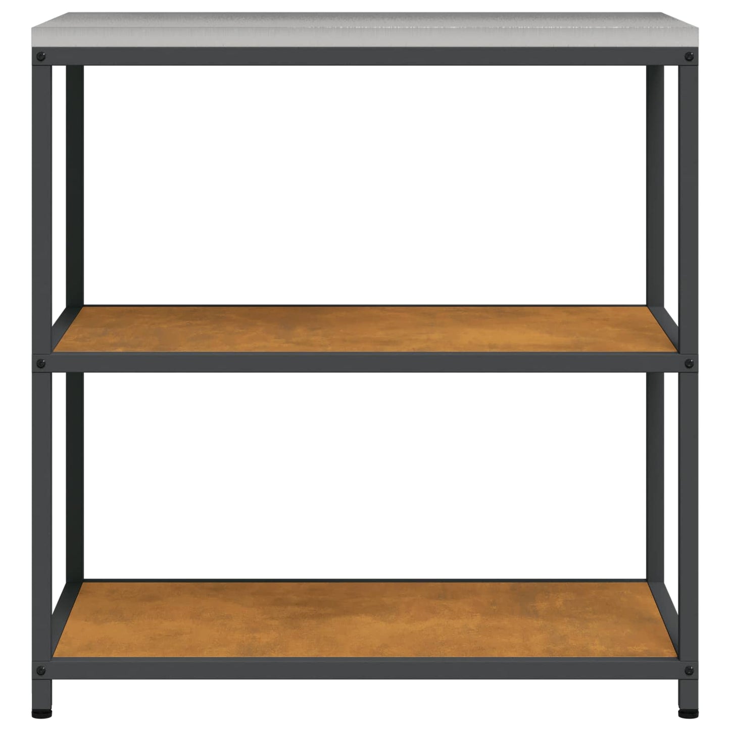 vidaXL Küchenaufbewahrung mit Regal Rostig 60 x 50 x 92 cm Stahl