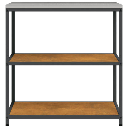 vidaXL Küchenaufbewahrung mit Regal Rostig 60 x 50 x 92 cm Stahl