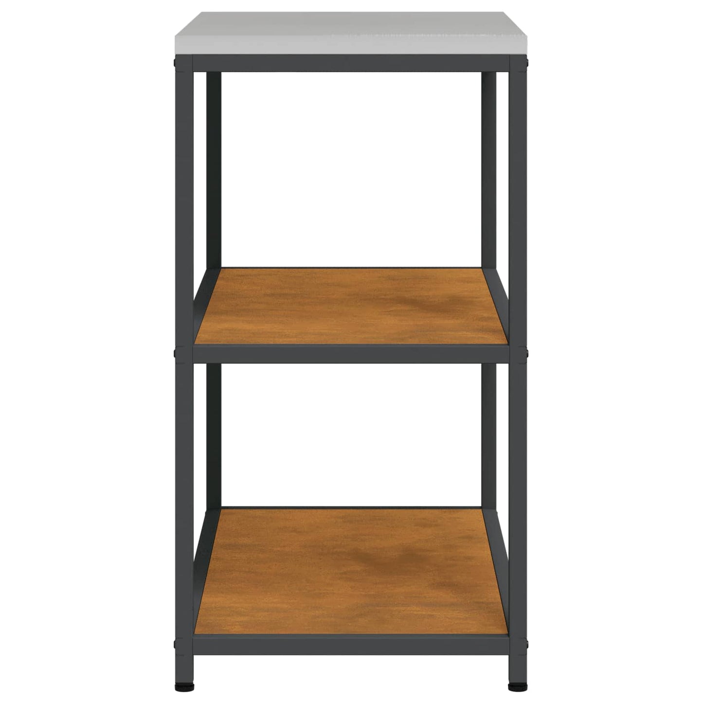 vidaXL Küchenaufbewahrung mit Regal Rostig 60 x 50 x 92 cm Stahl
