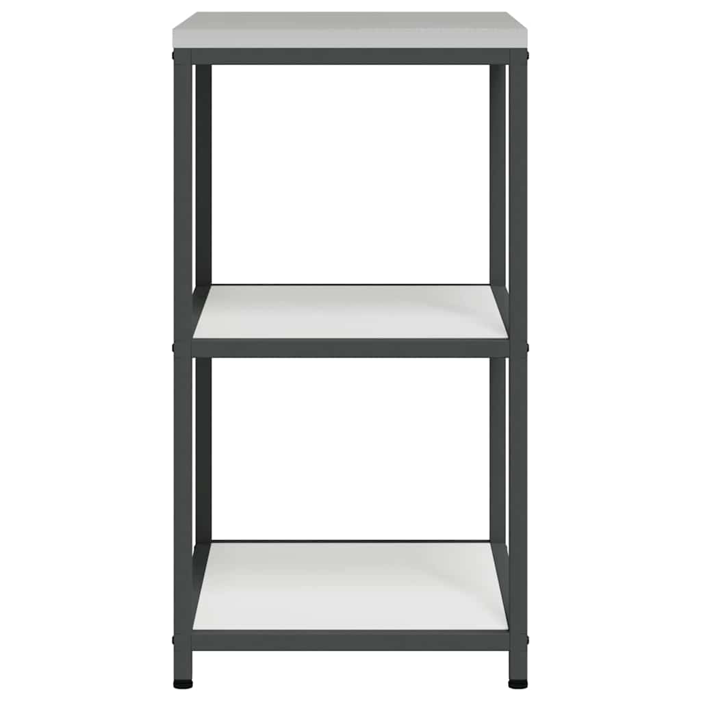 vidaXL Küchenaufbewahrung mit Regal Weiß 60 x 50 x 92 cm Stahl