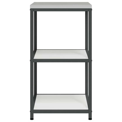 vidaXL Küchenaufbewahrung mit Regal Weiß 60 x 50 x 92 cm Stahl