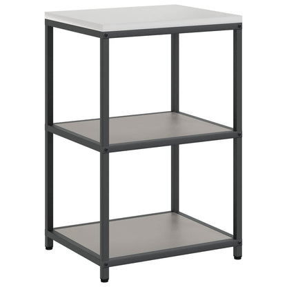 vidaXL Küchenaufbewahrung mit Regal Rostig 60 x 50 x 92 cm Stahl