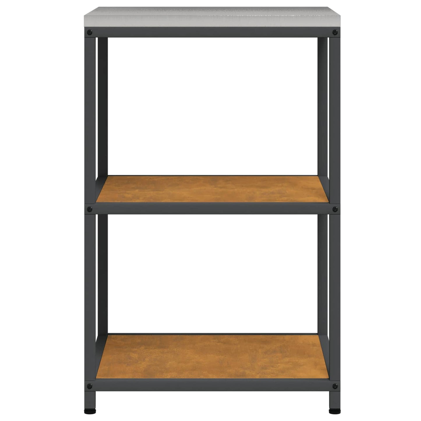 vidaXL Küchenaufbewahrung mit Regal Rostig 60 x 50 x 92 cm Stahl