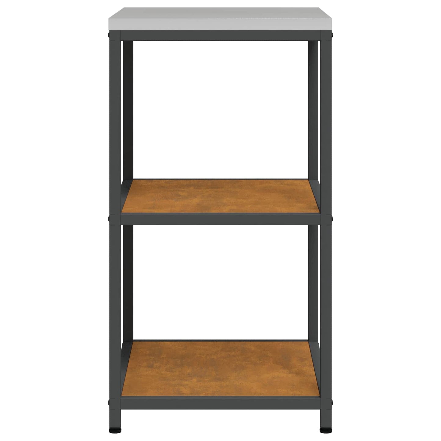 vidaXL Küchenaufbewahrung mit Regal Rostig 60 x 50 x 92 cm Stahl