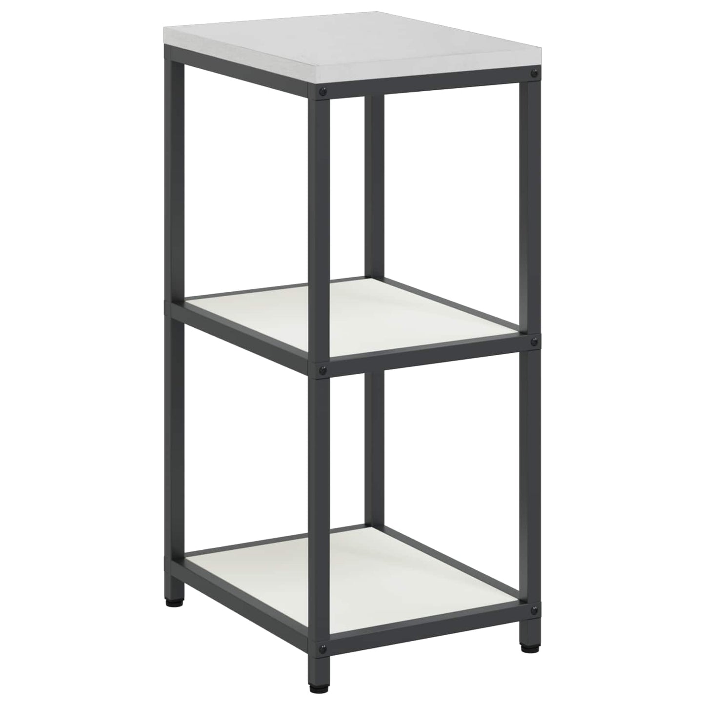 vidaXL Küchenaufbewahrung mit Regal Weiß 60 x 50 x 92 cm Stahl