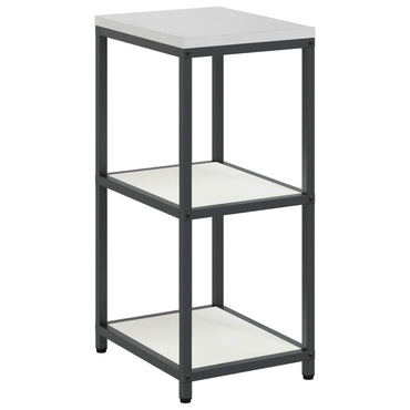 vidaXL Küchenaufbewahrung mit Regal Weiß 60 x 50 x 92 cm Stahl