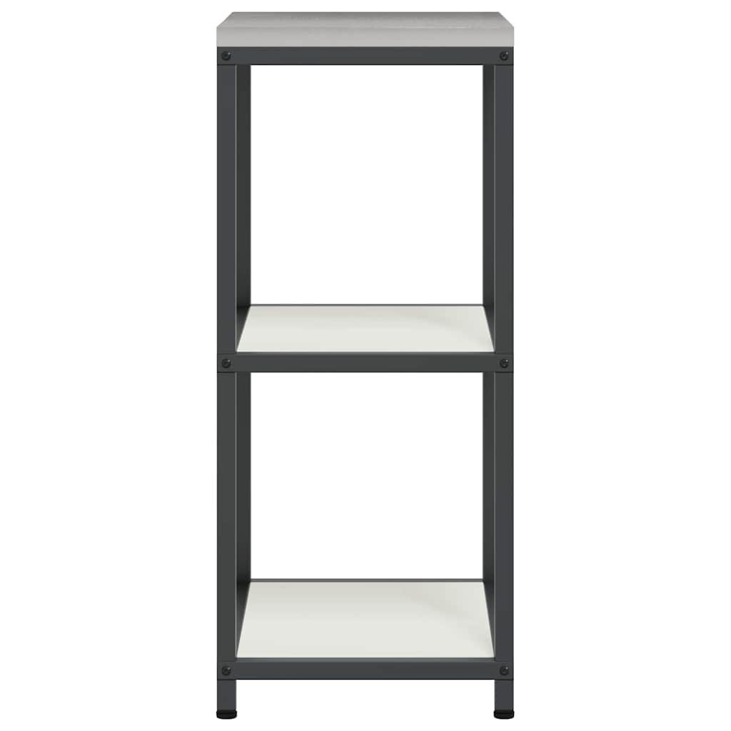 vidaXL Küchenaufbewahrung mit Regal Weiß 60 x 50 x 92 cm Stahl