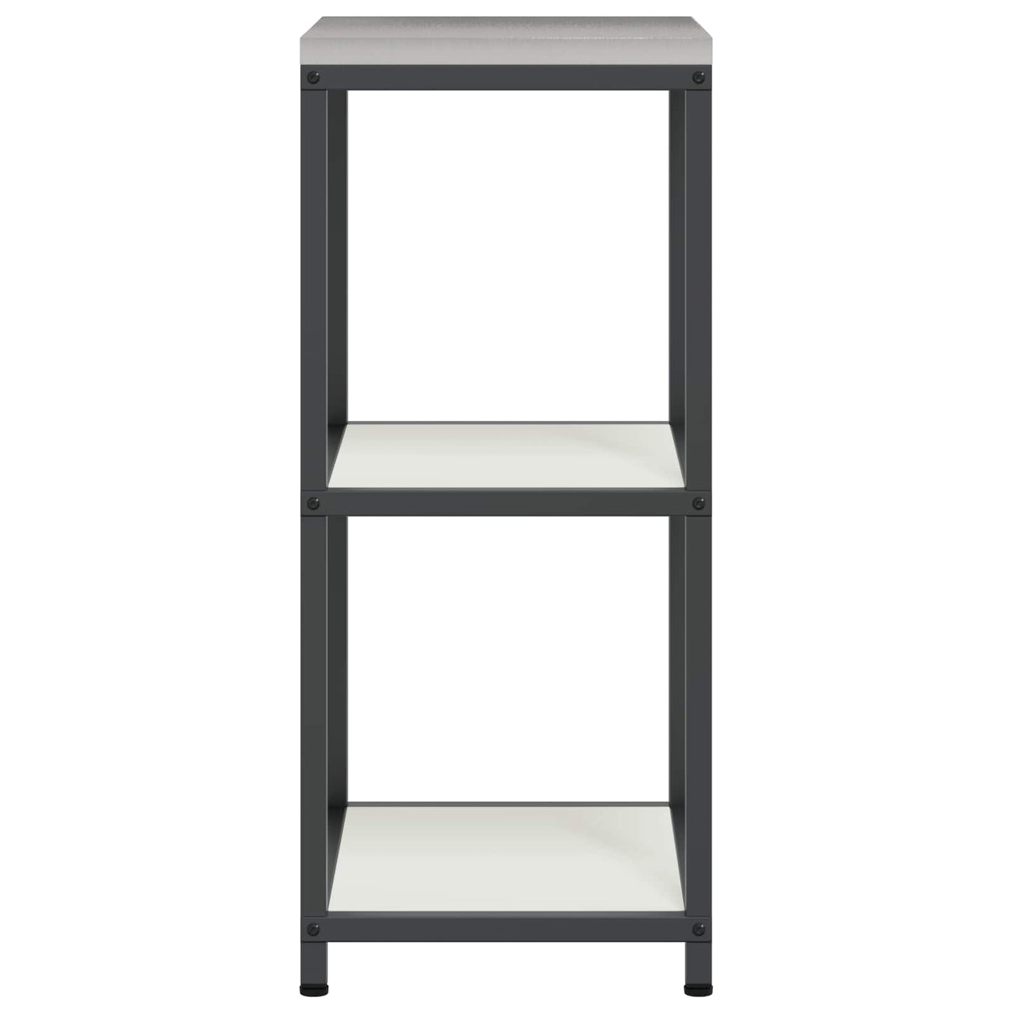 vidaXL Küchenaufbewahrung mit Regal Weiß 60 x 50 x 92 cm Stahl
