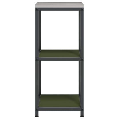 vidaXL Küchenaufbewahrung mit Regal Olive Grün 60 x 50 x 92 cm Stahl
