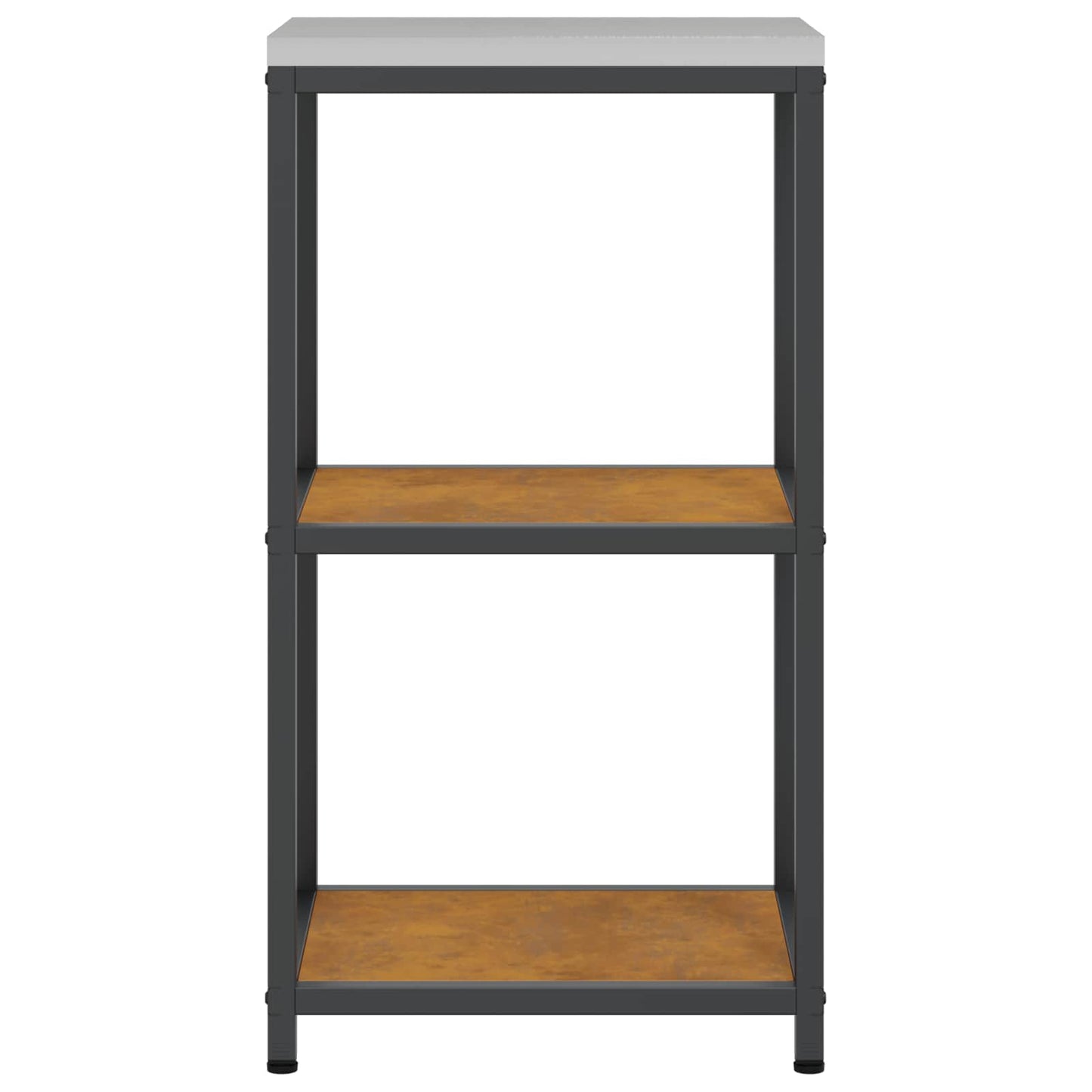 vidaXL Küchenaufbewahrung mit Regal Rostig 60 x 50 x 92 cm Stahl