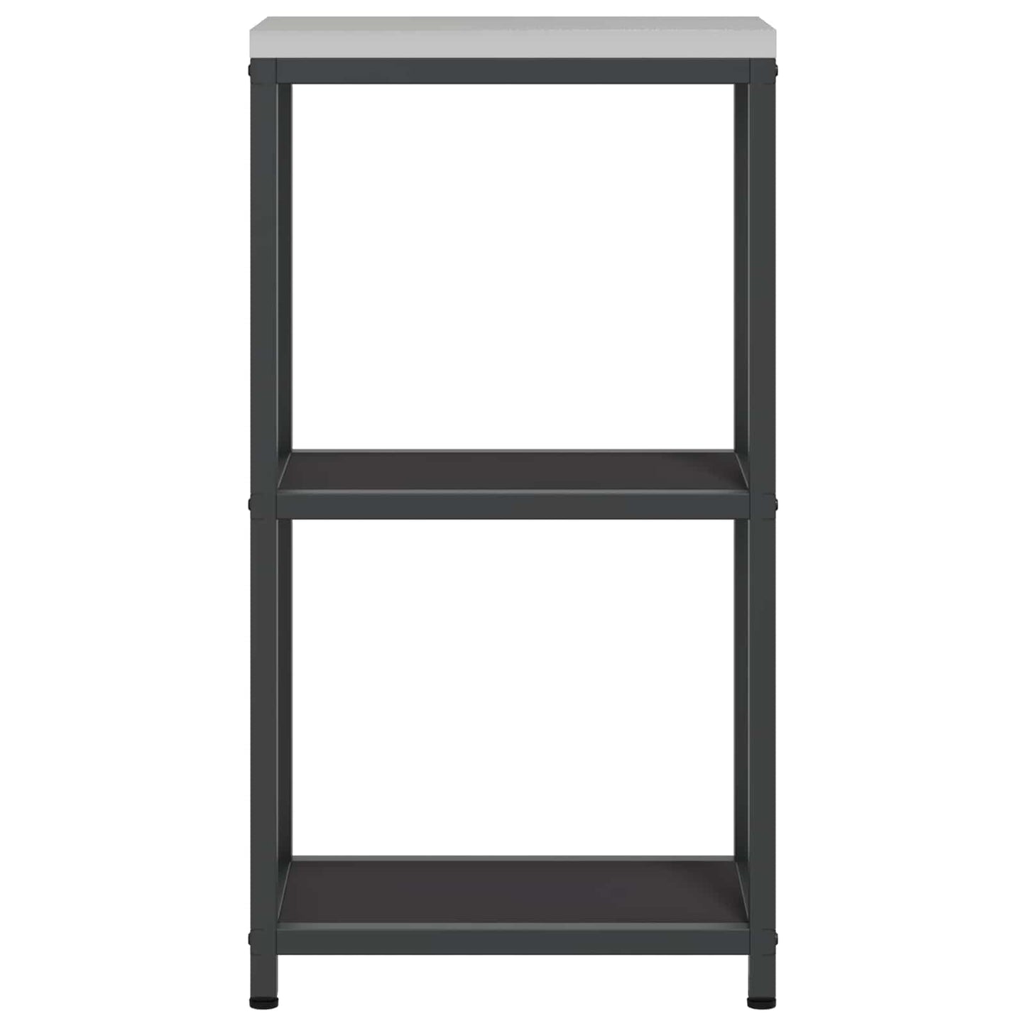 Küchenaufbewahrung mit Regal Schwarz 60 x 50 x 92 cm Stahl