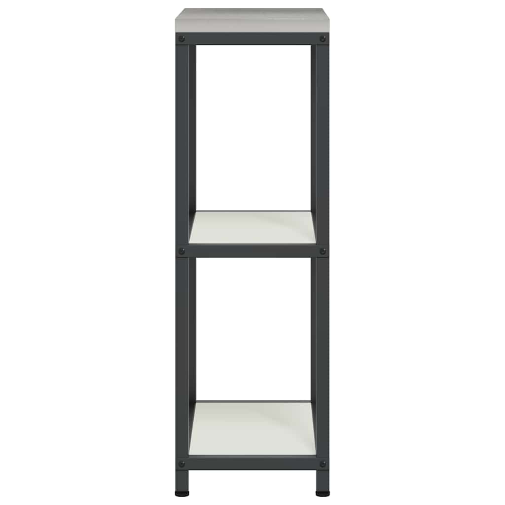 vidaXL Küchenaufbewahrung mit Regal Weiß 60 x 50 x 92 cm Stahl