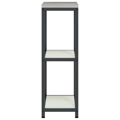 vidaXL Küchenaufbewahrung mit Regal Weiß 60 x 50 x 92 cm Stahl