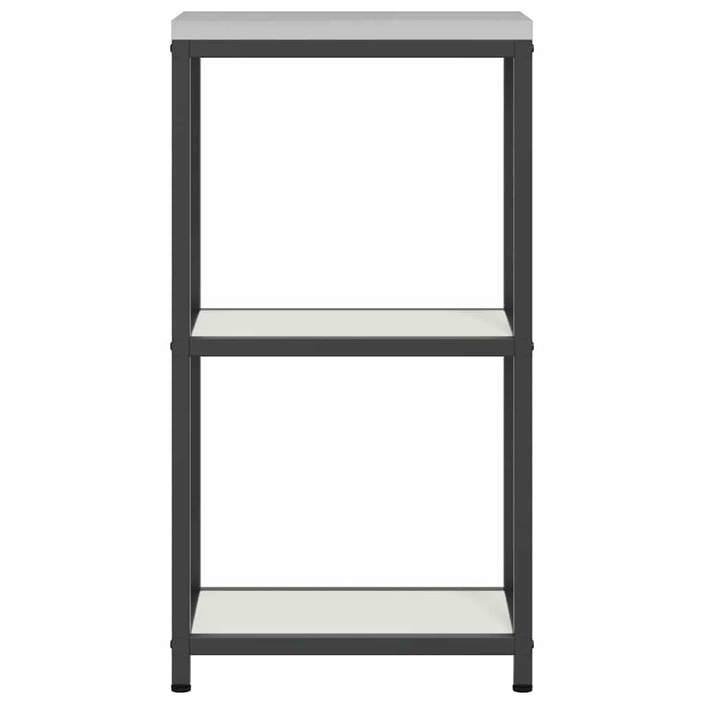 vidaXL Küchenaufbewahrung mit Regal Weiß 60 x 50 x 92 cm Stahl