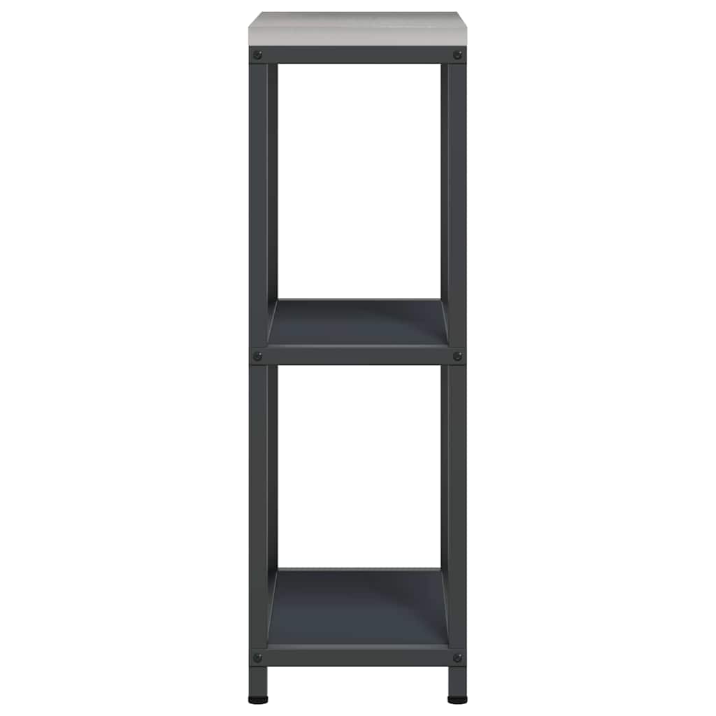vidaXL Küchenaufbewahrung mit Regal Anthrazit 60 x 50 x 92 cm Stahl