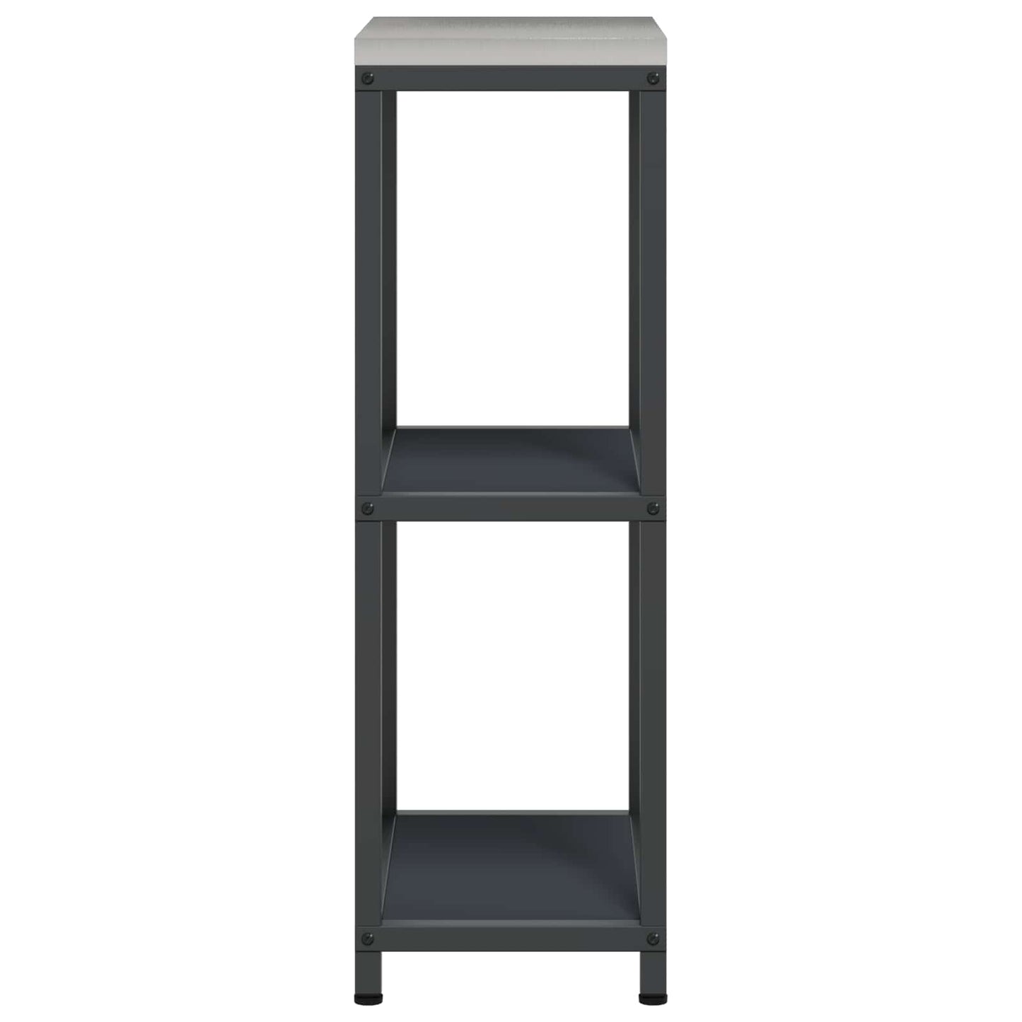 vidaXL Küchenaufbewahrung mit Regal Anthrazit 60 x 50 x 92 cm Stahl