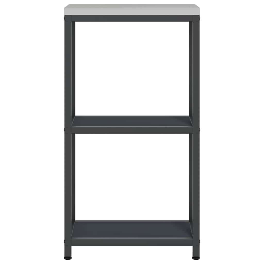 vidaXL Küchenaufbewahrung mit Regal Anthrazit 60 x 50 x 92 cm Stahl