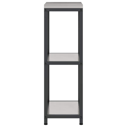 Küchenaufbewahrung mit Regal Silber 60 x 50 x 92 cm Stahl