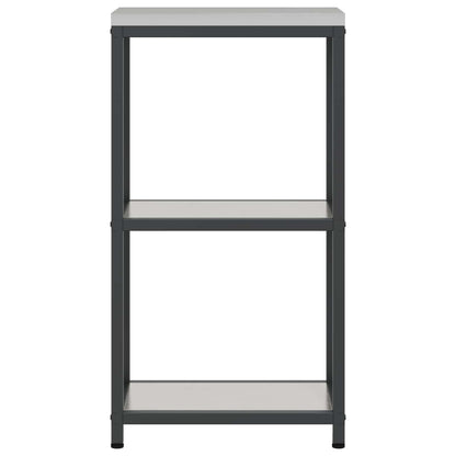 Küchenaufbewahrung mit Regal Silber 60 x 50 x 92 cm Stahl