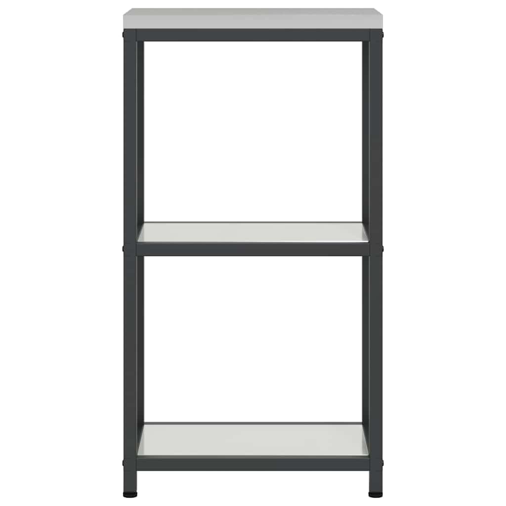 vidaXL Küchenaufbewahrung mit Regal Silber 60 x 50 x 92 cm Stahl