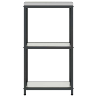 vidaXL Küchenaufbewahrung mit Regal Silber 60 x 50 x 92 cm Stahl