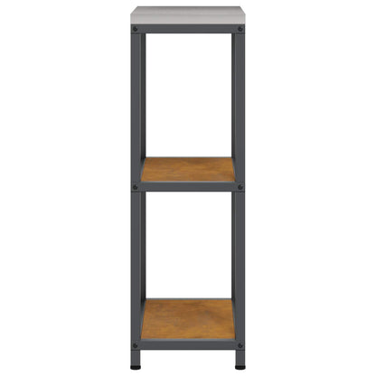 vidaXL Küchenaufbewahrung mit Regal Rostig 60 x 50 x 92 cm Stahl