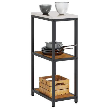 vidaXL Küchenaufbewahrung mit Regal Rostig 60 x 50 x 92 cm Stahl
