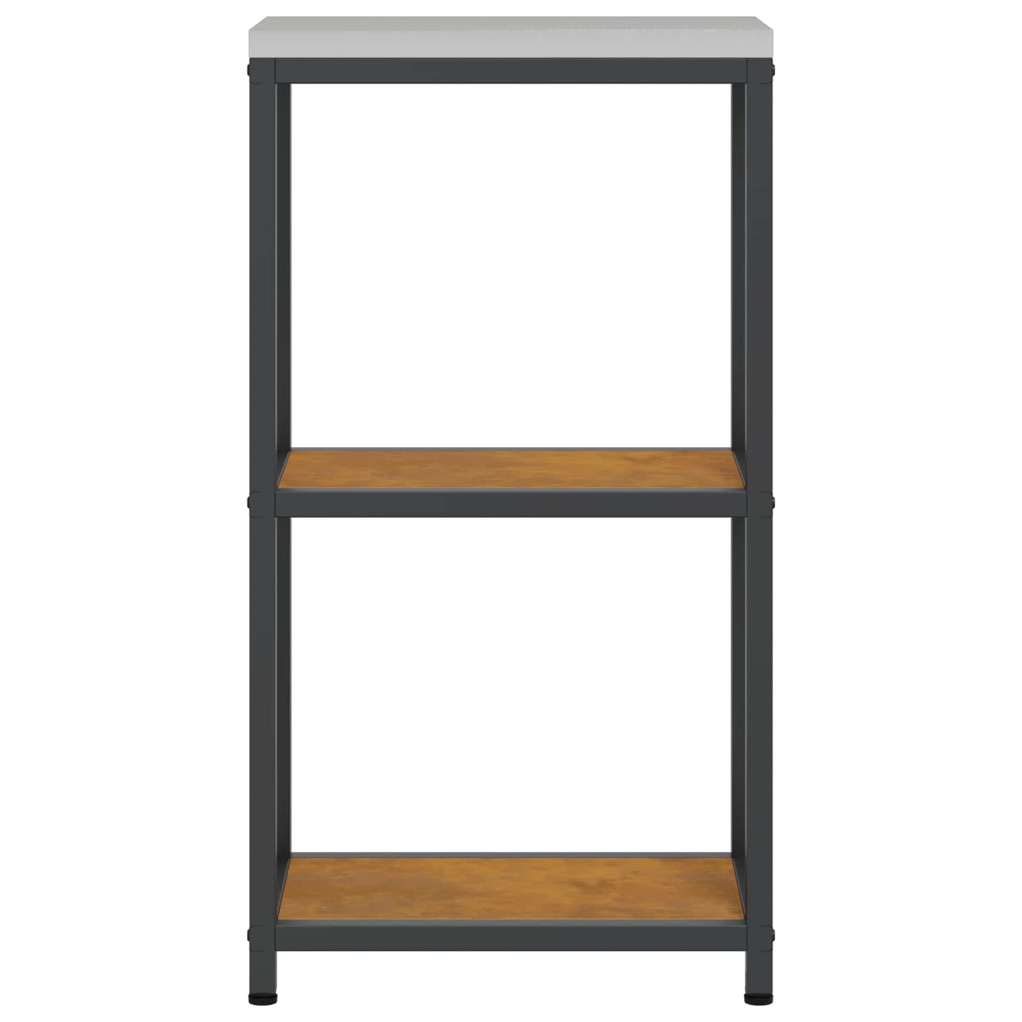 vidaXL Küchenaufbewahrung mit Regal Rostig 60 x 50 x 92 cm Stahl