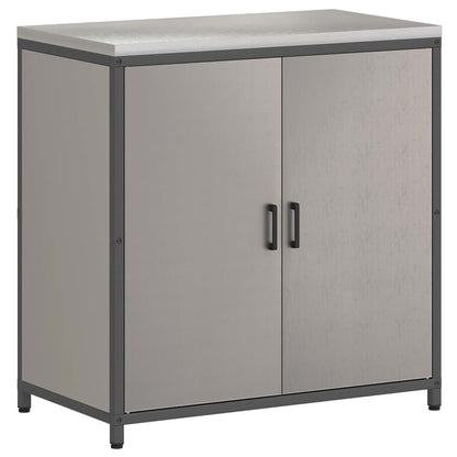 vidaXL Küchenaufbewahrung mit Regal Rostig 60 x 50 x 92 cm Stahl