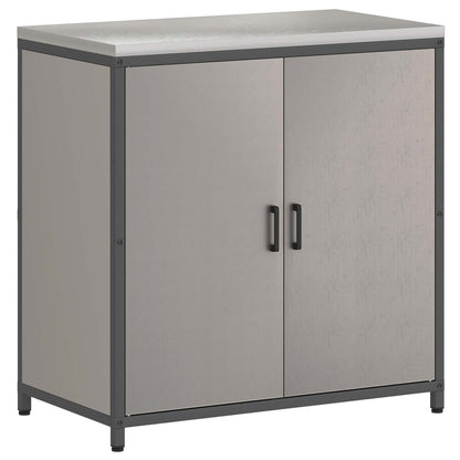 vidaXL Küchenaufbewahrung mit Regal Rostig 60 x 50 x 92 cm Stahl