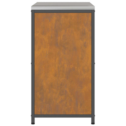 vidaXL Küchenaufbewahrung mit Regal Rostig 60 x 50 x 92 cm Stahl