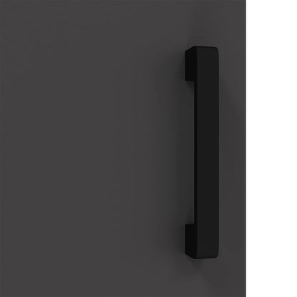 Küchenaufbewahrung mit Regal Schwarz 60 x 50 x 92 cm Stahl