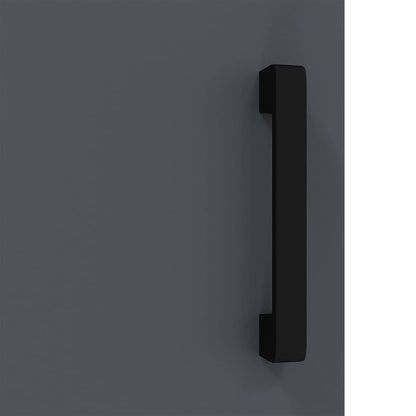 Küchenaufbewahrung mit Regal Anthrazit 60 x 50 x 92 cm Stahl