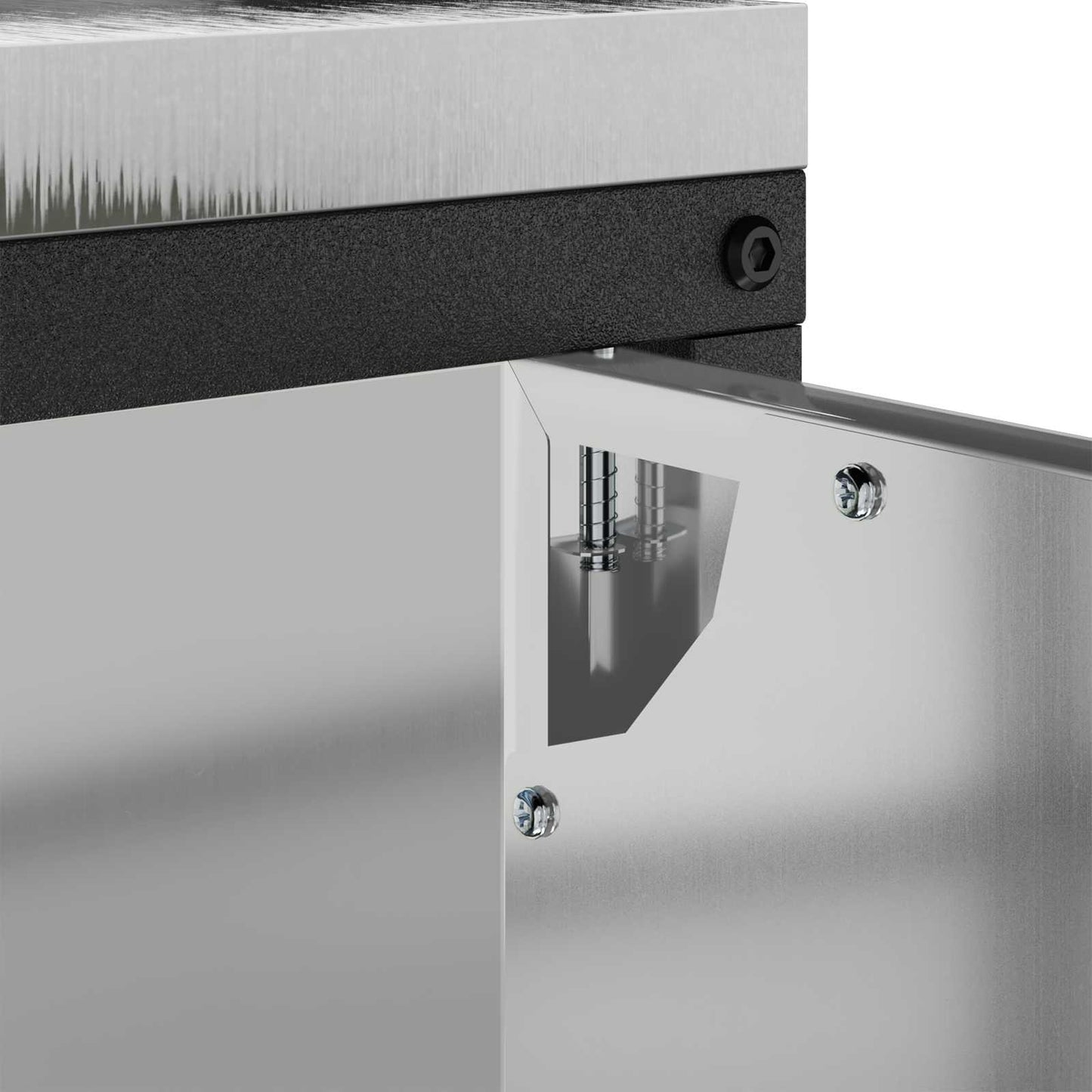 vidaXL Küchenaufbewahrung mit Regal Silber 60 x 50 x 92 cm Stahl