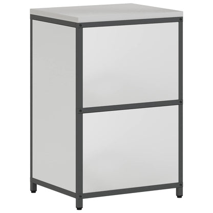 vidaXL Küchenaufbewahrung mit Regal Silber 60 x 50 x 92 cm Stahl
