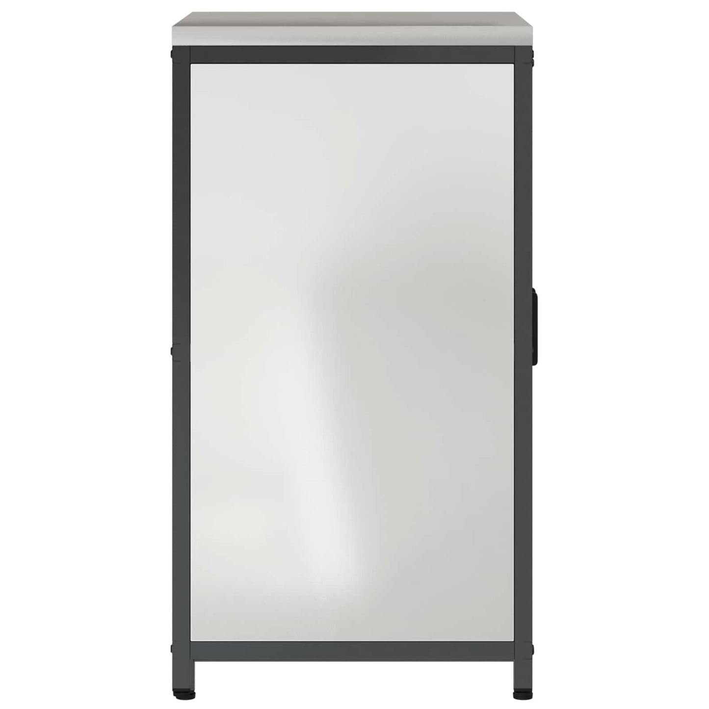 vidaXL Küchenaufbewahrung mit Regal Silber 60 x 50 x 92 cm Stahl