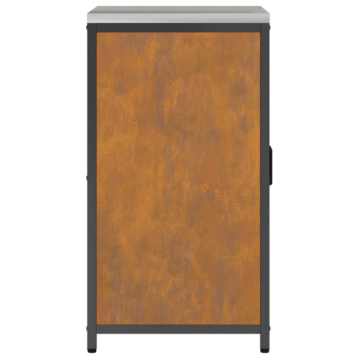 vidaXL Küchenaufbewahrung mit Regal Rostig 60 x 50 x 92 cm Stahl