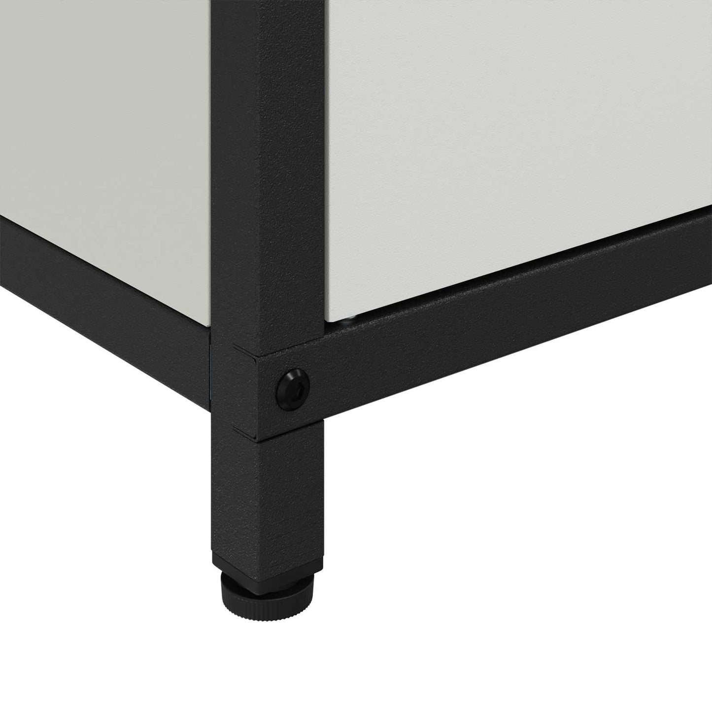 vidaXL Küchenaufbewahrung mit Regal mit Tür Weiß 60 x 50 x 92 cm Stahl
